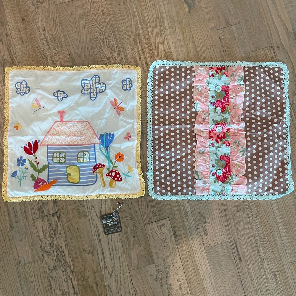 Matilda Jane Whimsical House and Floral Accent Pillows
